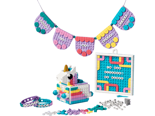 Đồ Chơi Lắp Ráp Hộp Đựng Trang Trí Kỳ Lân Đáng Yêu LEGO DOTS 41962