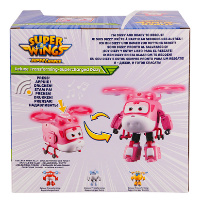 Robot Biến Hình Cỡ Lớn Có Đèn Và Âm Thanh  -  Dizzy SUPERWINGS YW740434