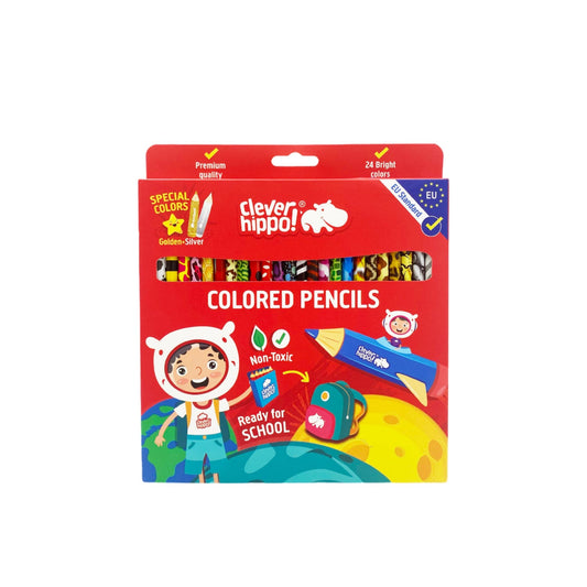 Bộ Bút Chì Màu Tropical Jungle - 24 màu CLEVERHIPPO COPEN2401