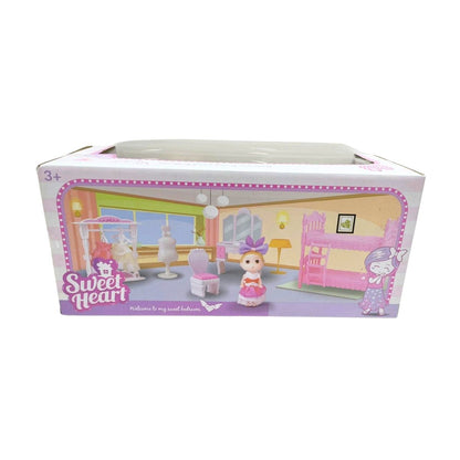 Bộ Nhà Búp Bê Mini - Phòng Ngủ SWEET HEART SH0075