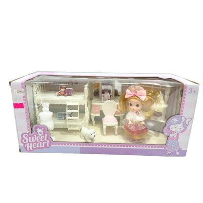 Bộ Nhà Búp Bê Mini - Phòng Ngủ SWEET HEART SH0075