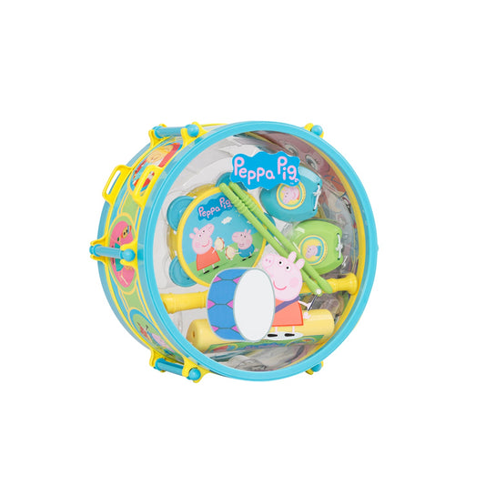 Bộ trống Peppa Pig tiện lợi đóng gói các nhạc cụ khác. PEPPA PIG 138402800