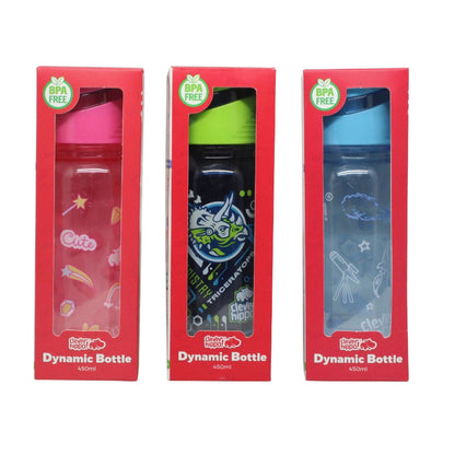 Bình nước nhựa Dino Mech Rex Xanh Navy CLEVERHIPPO WB01