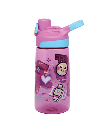 Bình nước TRITAN Emoji World Hồng CLEVERHIPPO WB02