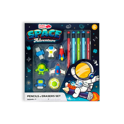 Combo gôm và bút chì Space Adventure
