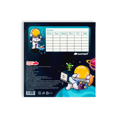 Combo gôm và bút chì Space Adventure