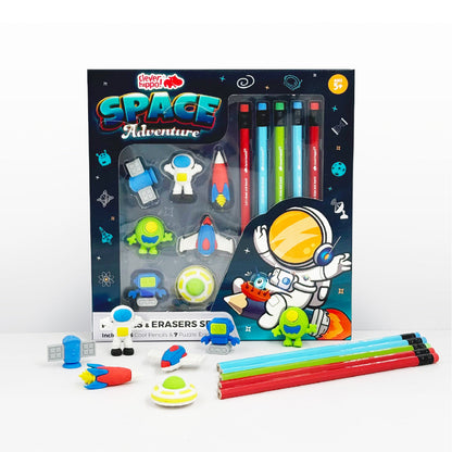 Combo gôm và bút chì Space Adventure