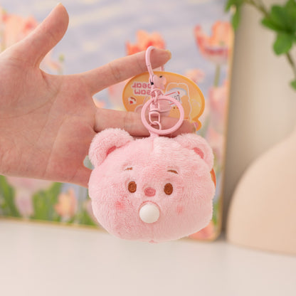 Đồ Chơi Móc Khoá Gấu Hồng PLUSH TOY BY24032301/PK