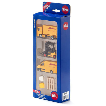 Mô Hình Bộ Xe Vận Chuyển Hàng Dhl SIKU 6335