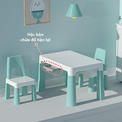 Đồ Chơi PEEK A BOO Bàn Học Kèm Ghế Cho Bé